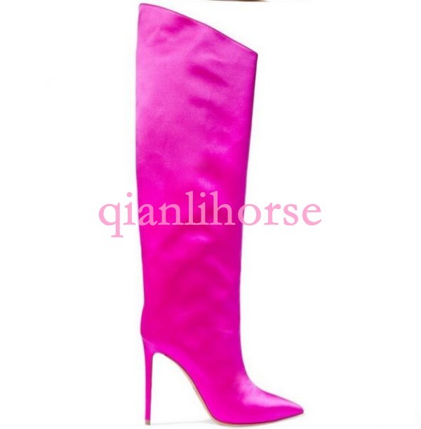 Women Knee Boots Patent Patent Patent Leather Pointy Toes Party Nightclub Stiletto shoes US13 0c1793 Women Knee Boots Patent Patent Patent Leather Pointy Toes Party Nightclub Stiletto shoes US13 0c1793