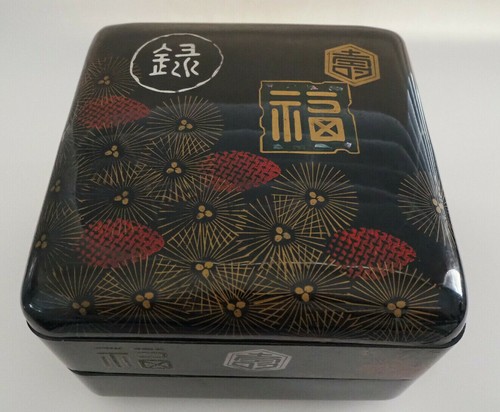 Japanese JUBAKO 2 Tiered Square Bento Box for Party New year Osechi Traditional - Picture 1 of 8