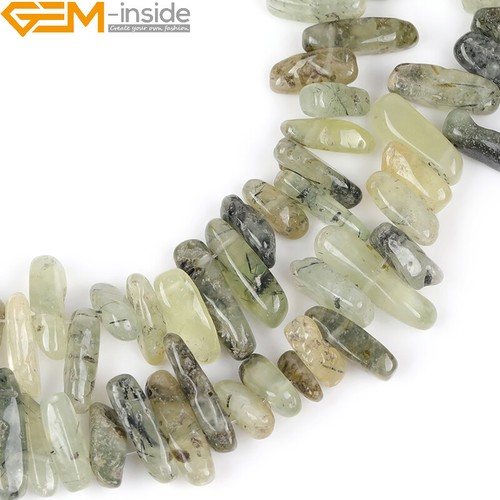 Natural Gemstones Freeform Stick Point Spike Beads For Jewellery Making 15" UK - Picture 77 of 116