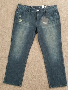 Simply-Vera-Verawang-Boyfriend-Denim-Jean-Capris-Size-10-NWT-Mid-Rise-Cool-Creek