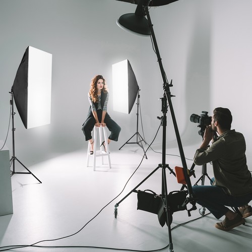 Photography Studio Softbox Umbrella Lighting Set with Cotton Backdrop Stand Kit - Picture 12 of 12