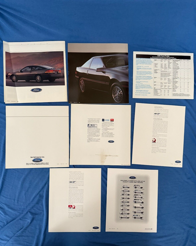 1989-1997 FORD PROBE Sales Brochures (8) Dealer Advertisements Blue Oval Coupe - Picture 11 of 12