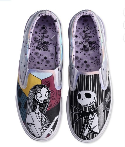 Neu mit Etikett! Disney’s Nightmare Before Christmas Slipper Schuhe Sneaker - Jack und Sally - Bild 1 von 6