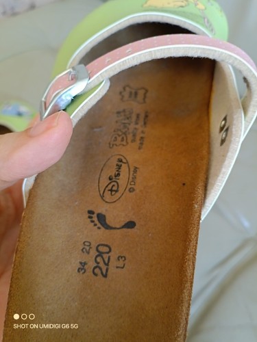 Birkenstock Birki's Maria Disney Winnie The Pooh Eeyore Butterfly Clogs Size 34 - Picture 5 of 15