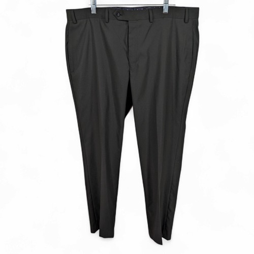 IZOD Men’s Modern Fit Flat Front Stretch Black Suit Dress Pants 38x32 - Picture 4 of 5