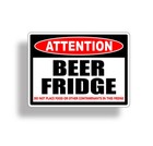 Beer Only Fridge Refrigerator Man Sticker