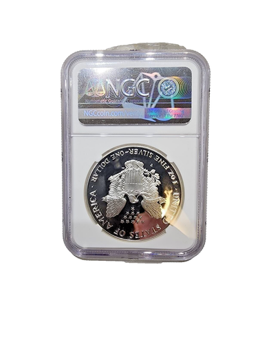 1993 S$1 NGC PF69 ULTRA CAMEO American Silver Eagle Proof 4814345-161 - Picture 2 of 4