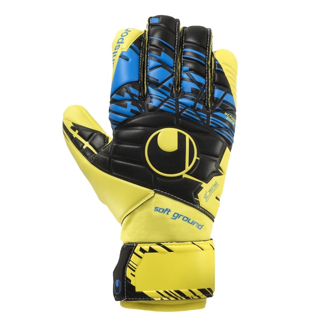 Uhlsport SPEED UP NOW SOFT HN COMP Torwarthandschuhe yellow black blue 101102801 Uhlsport SPEED UP NOW SOFT HN COMP Torwarthandschuhe yellow black blue 101102801