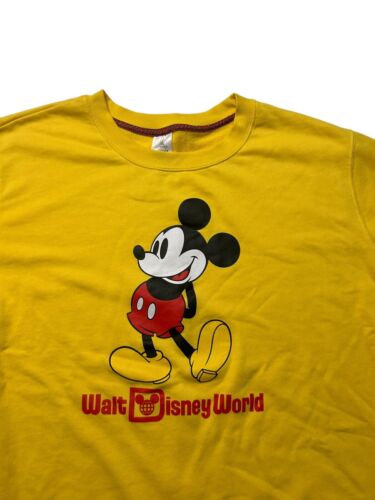 Disney Parks Mickey Matching Crew Neck Sweatshirt Yellow Women’s Plus Size 3X - Picture 2 of 4