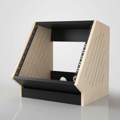 Recording Studio Furniture: Vented Raked Angle 19 Inch Studio Rack - Picture 3 of 6