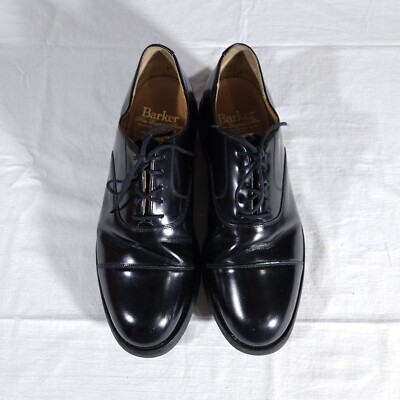 英国高級★Made in England■ BARKER/UK8（26.5㎝） Barker Oxford Shoes Leather made in England size UK 9 US 10