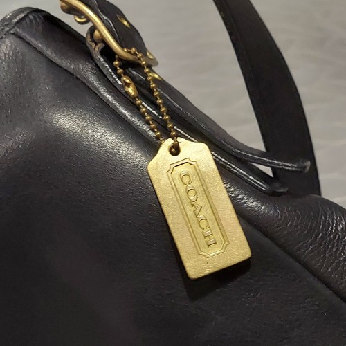 COACH 9335 Black Leather Legacy Studio Flap Shoulder Crossbody Bag Vintage - Picture 8 of 17