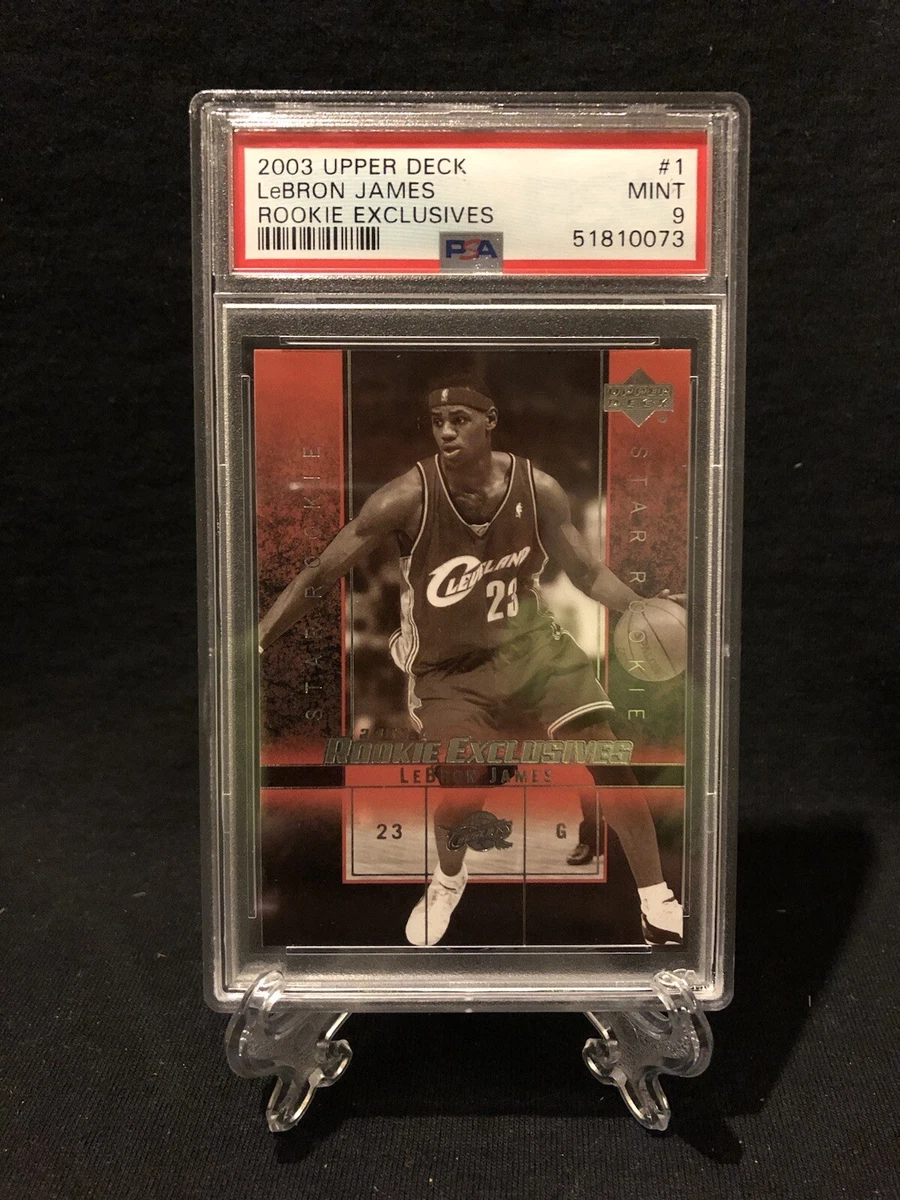 2003 LeBron James Upper Deck Rookie Exclusives Black and White Card RC PSA 9 📈