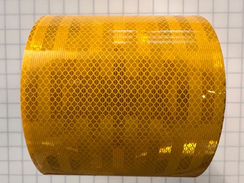 Cinta reflectante amarilla 3M 3930 (1", 2", 4", 6") HIP con respaldo de aire microprismático - Imagen 5 de 12