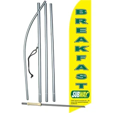 Subway Breakfast Swooper Flag Kit