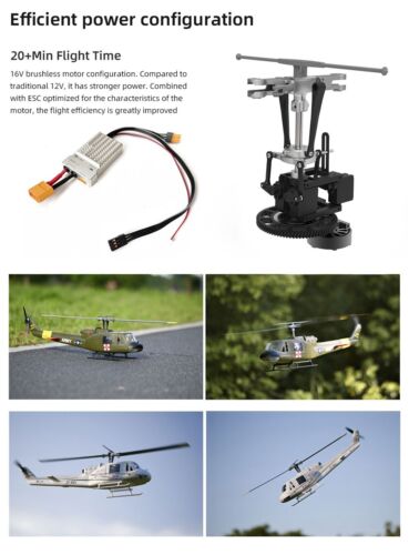 FlyWing Huey UH1 V4 Helicopter M10 GPS Altitude Hold 4 Propeller 2 Battery - Picture 4 of 16