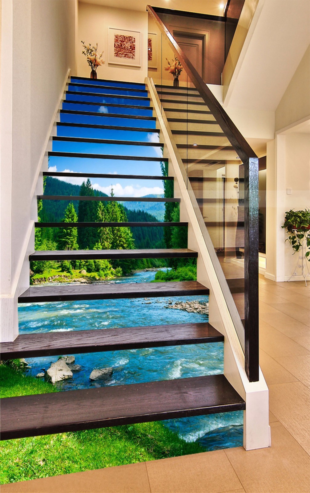 3D vert Forest 727 Stair Risers Decoration Photo Mural Vinyl Decal Wallpaper AU 3D vert Forest 727 Stair Risers Decoration Photo Mural Vinyl Decal Wallpaper AU