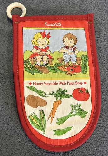 Vintage Campbell's Kids Soup Oven Mit Pot Holder Collectable Advertising - Picture 1 of 2