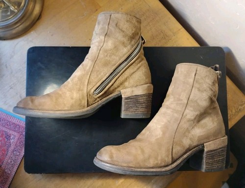A.S. 98 Jamal Women's Size 41 (USW 9.5 - 10) Suede Ankle Boots A24208 Tan. Good - Picture 7 of 23