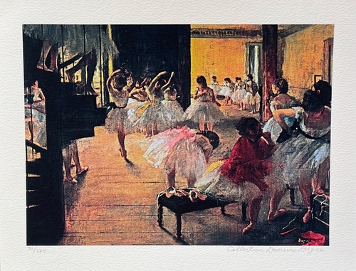 EDGAR DEGAS Ballet School Estate Signed Limited Edition Giclee Art 12" x 16" - Picture 3 of 6