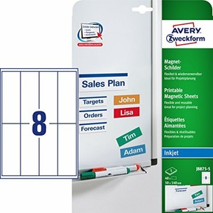 Data regarding Avery Zweckform J8875-5 Printable Magnetic Sheets with Exceptional Coating 50 x 140 graphic relating to Printable Magnetic Sheets named Information more than Avery Zweckform J8875-5 Printable Magnetic Sheets with One of a kind Coating 50 x 140