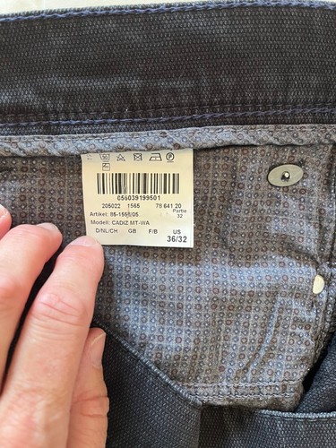 Brax graue Herrenjeans Cadiz Straight Denim Größe 36 32 - Bild 5 von 6