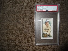 2022 TOPPS ALLEN & GINTER BASEBALL BABE RUTH SSP NO NUMBER MINI PSA 10, Pop 1