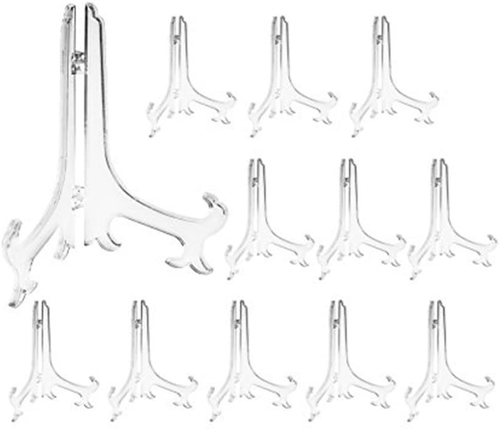 6 Inch Clear Plastic Easels or Stand/Plate Holders to Display Pictures or Other - Picture 7 of 12