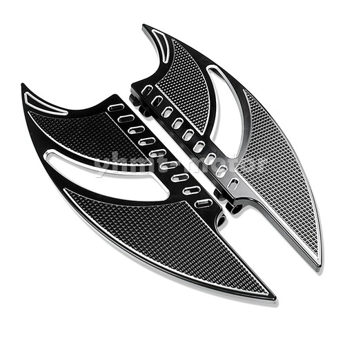 Driver Stretched Floorboards Front Floor Board Brake Pedal Pad Fit For Harley - Imagen 4 de 10