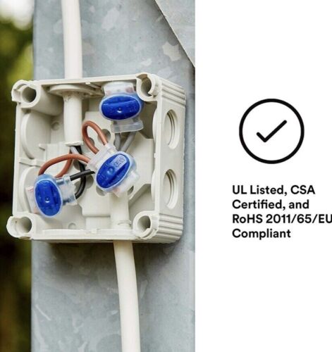 3M Wire Connector Electrical IDC Pigtail, Self-Stripping, 22-14 Awg Pack of 9 - Picture 4 of 5