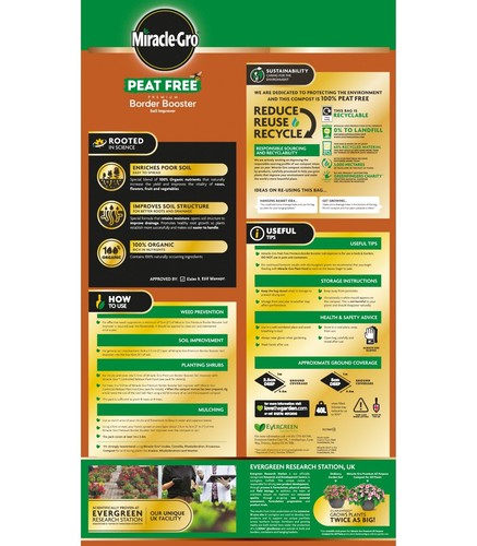 GARDEN COMPOST SOIL MULTI-PURPOSE ORGANIC PEAT FREE MIRACLE GROW LEVINGTON DOFF - Bild 118 von 287