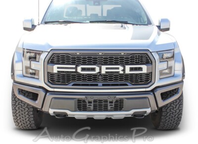 Ford Raptor Grill Stripes VELOCITOR GRILL TEXT Decals Vinyl Graphics 2018-2020