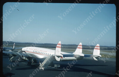 sl91 Original slide 1957 TWA Lockheed L-1049 Super Constellation N6906C 723a