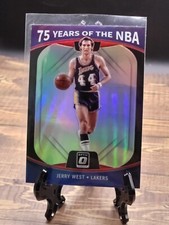 Jerry West 2021-22 Donruss Optic 75 Years of the NBA #40 Refractor Lakers