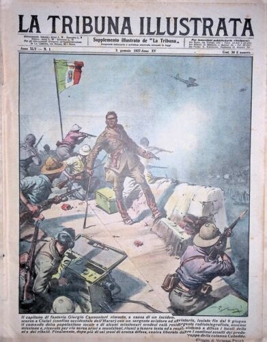 Die illustrierte Tribüne 3. Januar 1937 Kanoniere Legionäre Spanien Simpson Edoardo
