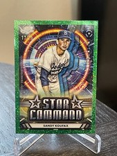 2024 TOPPS CHROME COSMIC GREEN SPACE DUST /75 STAR COMMAND SANDY KOUFAX DODGERS
