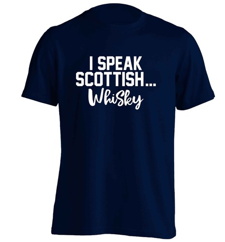 I speak Scottish whisky, t-shirt funny scotch pun slogan Highlands drink 5841 - Picture 5 of 14