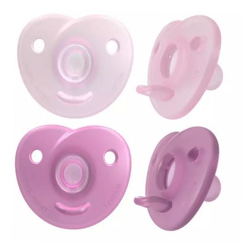 Philips Avent Soothie orthodontischer Beißring 0-6 Monate Mädchen, 2 Stück - Bild 4 von 4