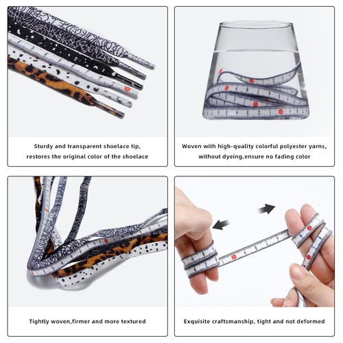 1Pair Flat Shoelaces Replacement for Sneakers 24 27 36 39 45 48 54 60 63 72 Inch - Imagen 105 de 134