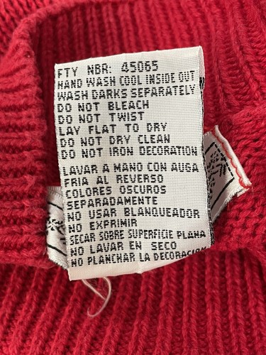 OHI Ugly Christmas Sweater Women Red Mock Turtleneck Pullover Size XL - Picture 10 of 11