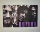 Nirvana Undated Original Band Stare Poster 23" x 36” Kurt Cobain Grunge Rare