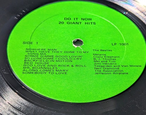 1970 Do It Now 20 Giant Hit Vintage Vinyl LP 1001 VG+ Anti Drug Rare Compilation - Picture 13 of 24