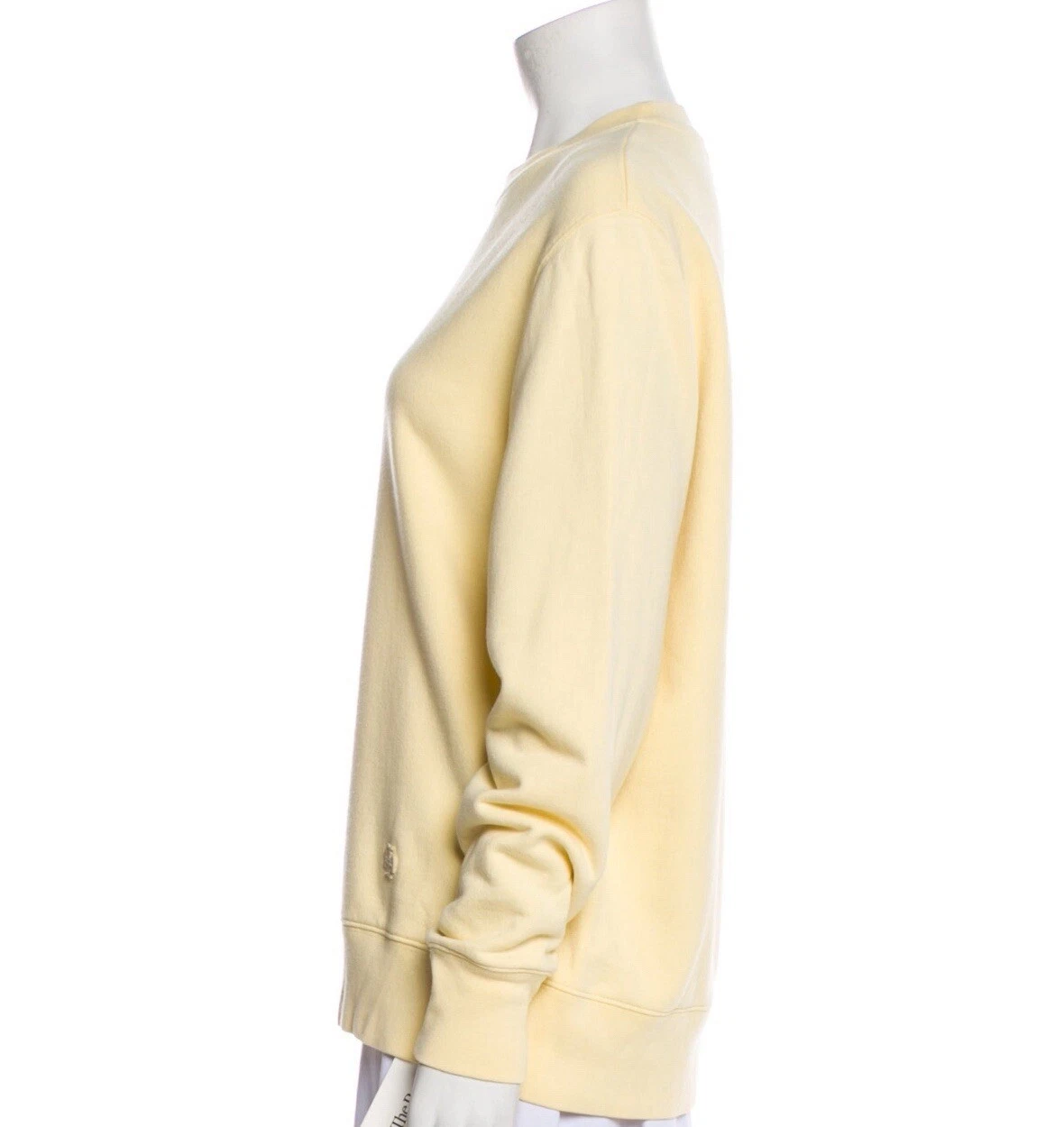 Felpa sportiva Tory Burch gialla girocollo manica lunga XS