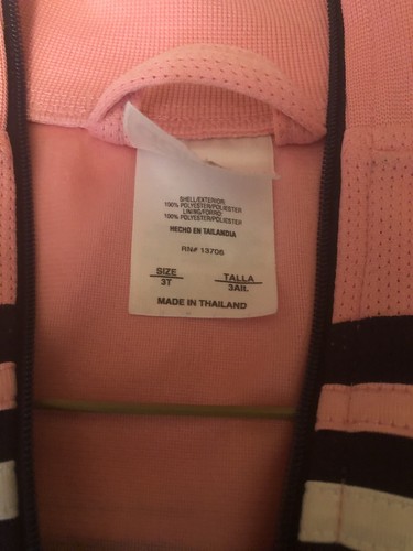 ADIDAS SWEAT SHIRT JACKET GIRLS 3t - Picture 4 of 4