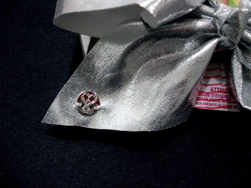 JoJo Siwa Large Silver Signature Hair Bow Shiny Dance Cheerleader Pageant Bows - Picture 6 of 8