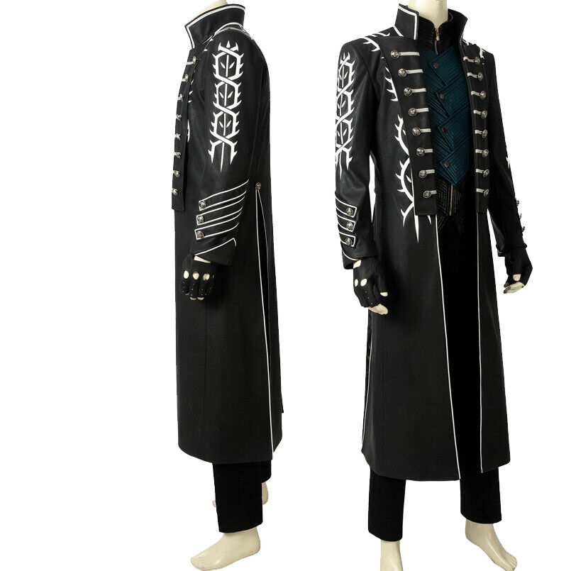DMC 5 Vergil Coat - Devil May Cry 5 Vergil Black Trench Coat