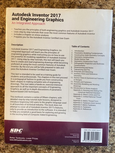 Autodesk Inventor and Engineering Graphics Randy Shih TextBook Home - Picture 2 of 10