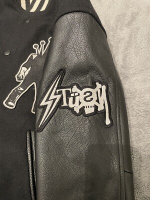 STUSSY×KOSTAS SEREMETIS Varsity Jacket Stussy x Kostas Seremetis Vintage Black Varsity Jacket