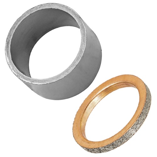 Exhaust Pipe Muffler Gaskets for Yamaha Wolverine 350 YFM350FX 4X4 1995-2005 - Picture 6 of 7
