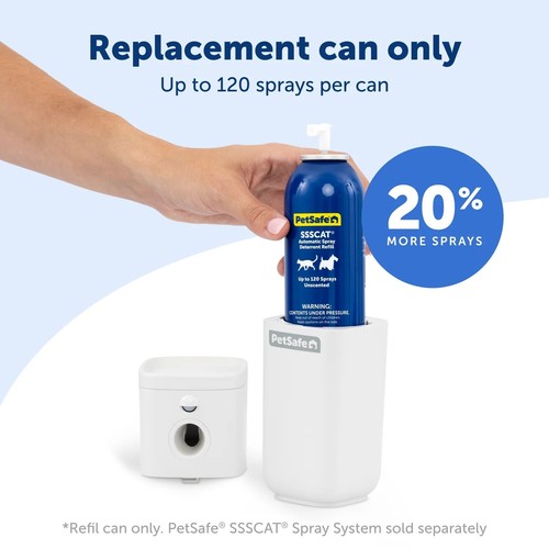 PetSafe SSSCAT Spray Deterrent Refill Can 115ml 3pk - PPD10-17619 & PPD19-16170 - Picture 3 of 5